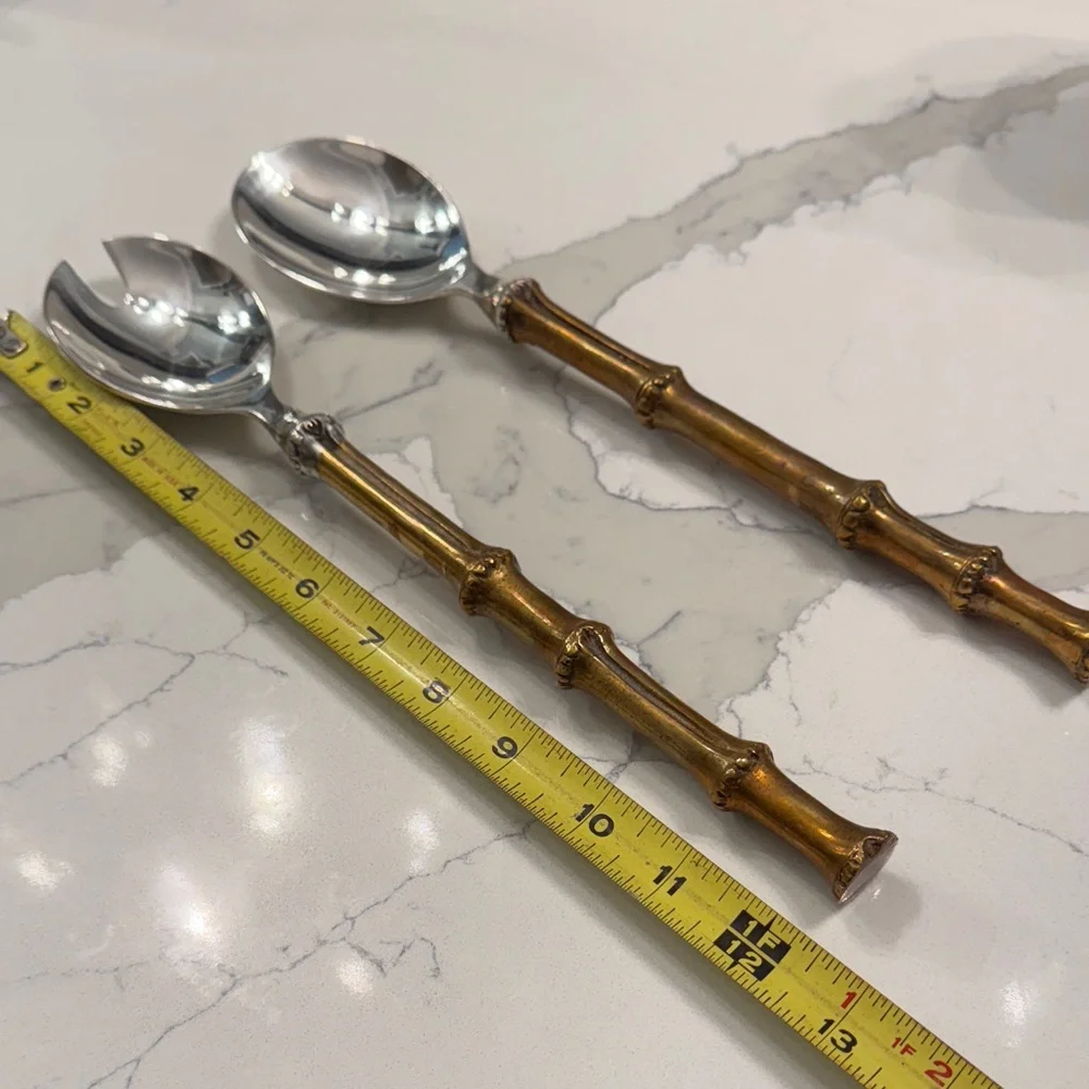 Luxury Bamboo Handle Serving Spoons